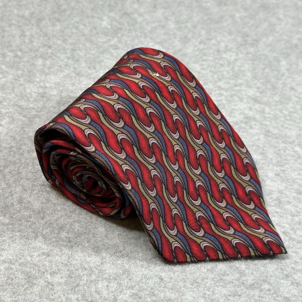 Vintage J Garcia Jerry Garcia 100% Silk Abstract Psychedelic Tie 58x3.6in NOTE
